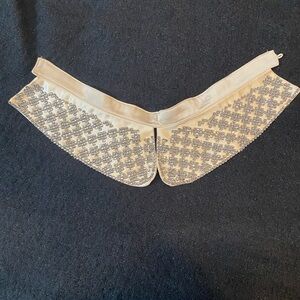 Satin and Rhinestone Faux Collar